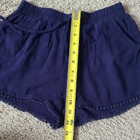 High Waist Rayon Elastic Shorts - Picture 13 of 14